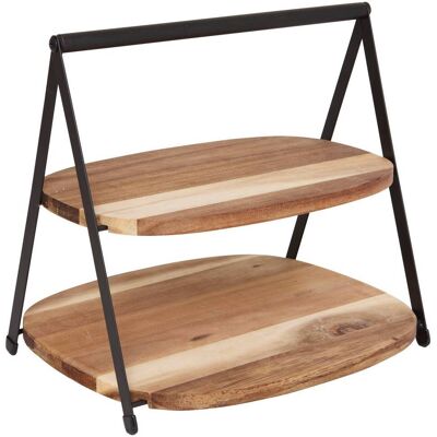 ATMOSPHERA Server Da Tavolo Mina Marrone L27,5xp25,5xh25cm - Créateur D'Intérieur ATMOSPHERA Server Da Tavolo Mina Marrone L27,5xp25,5xh25cm - Créateur D'Intérieur