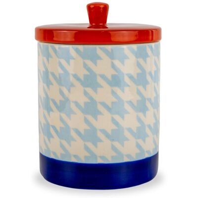 ALTRO Barattolo Contenitore In Stoneware Pied De Poule 1,2l ALTRO Barattolo Contenitore In Stoneware Pied De Poule 1,2l