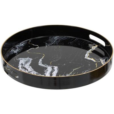 ATMOSPHERA Vassoio Rotondo Effetto Marmo Milano D32,8cm - Créateur D'Intérieur ATMOSPHERA Vassoio Rotondo Effetto Marmo Milano D32,8cm - Créateur D'Intérieur