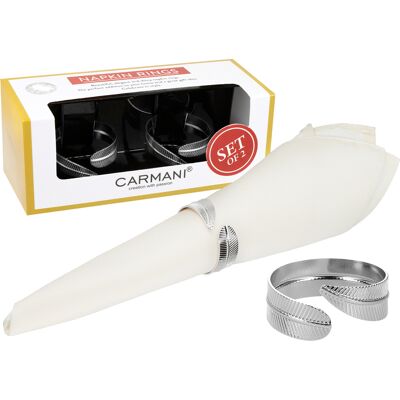 OEM Set Di 2 Anelli Portatovaglioli, Anelli In Metallo Argentato, Portatovaglioli Decorativi OEM Set Di 2 Anelli Portatovaglioli, Anelli In Metallo Argentato, Portatovaglioli Decorativi