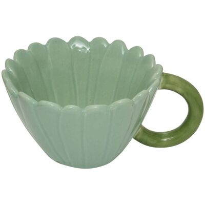 ATMOSPHERA Tazza In Ceramica Con Fiori Di Rosa 20cl - Créateur D'Intérieur ATMOSPHERA Tazza In Ceramica Con Fiori Di Rosa 20cl - Créateur D'Intérieur