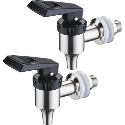NO BRAND Set Di 2 Distributori Di Bevande, Realizzati In Acciaio Inox, Con Rubinetto Per Birra Da 16 Mm, Distributore D'Acqua E Rubinetti Di Ricambio Per Il Distributore Di Bevande. NO BRAND Set Di 2 Distributori Di Bevande, Realizzati In Acciaio Inox, Con Rubinetto Per Birra Da 16 Mm, Distributore D'Acqua E Rubinetti Di Ricambio Per Il Distributore Di Bevande.