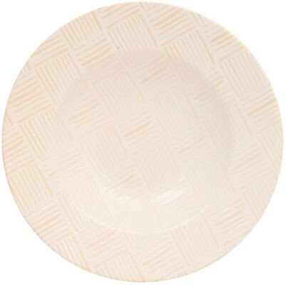 ATMOSPHERA Piatto Per Pasta Laetitia D28cm Crema - Créateur D'Intérieur ATMOSPHERA Piatto Per Pasta Laetitia D28cm Crema - Créateur D'Intérieur