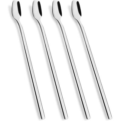 OEM Cucchiaini Lunghi, 15,2 Cm – Set Da 4, Realizzati In Acciaio Inox 18/10 Di Alta Qualità Con Finitura Lucida. OEM Cucchiaini Lunghi, 15,2 Cm – Set Da 4, Realizzati In Acciaio Inox 18/10 Di Alta Qualità Con Finitura Lucida.