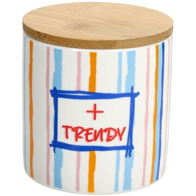 TOGNANA Barattolo Trendy Good Vibes 500 Cc New Bone China Multicolor TOGNANA Barattolo Trendy Good Vibes 500 Cc New Bone China Multicolor