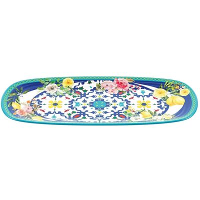 Guzzini Vassoio Rettangolare Piccolo Flower & Lemon 39,5 X 16,5 X 2,5 Melamina Table Decor Guzzini Vassoio Rettangolare Piccolo Flower & Lemon 39,5 X 16,5 X 2,5 Melamina Table Decor