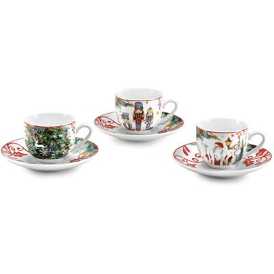 FADE Set Caffè Xmas Dream Porcellana Fine 6 Persone FADE Set Caffè Xmas Dream Porcellana Fine 6 Persone