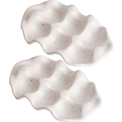 SIOKS Portauova In Ceramica A Sei Scomparti: Stile Semplice E Moderno, Facile Da Pulire E Riutilizzabile. SIOKS Portauova In Ceramica A Sei Scomparti: Stile Semplice E Moderno, Facile Da Pulire E Riutilizzabile.