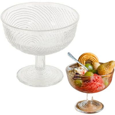 OEM Coppa In Vetro Da 300ml Per Gelato Dessert Insalatiera Per Dessert Vetro Cristallo OEM Coppa In Vetro Da 300ml Per Gelato Dessert Insalatiera Per Dessert Vetro Cristallo
