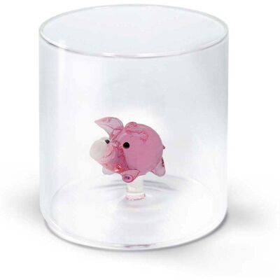 ALTRO Bicchiere In Vetro Borosilicato 250ml Maiale ALTRO Bicchiere In Vetro Borosilicato 250ml Maiale