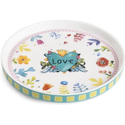 Egan Love Vassoio Ceramica Turchese 20 Cm Egan Love Vassoio Ceramica Turchese 20 Cm