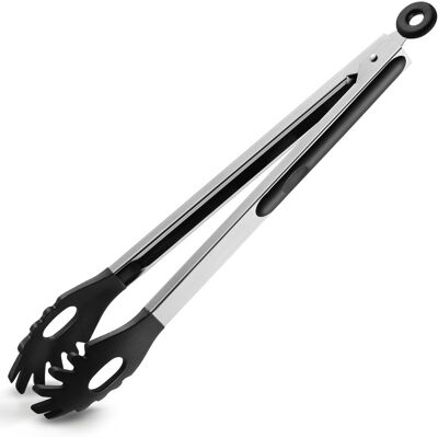OEM Pinze Per Spaghetti, 30,5 Cm, Pinze Da Cucina, Pinze Per Barbecue, Pinze Per Pasta In Silicone Con Denti, Per Cucina, Spaghetti E Noodles, Insalata, Barbecue (30,5 Cm - Nero) OEM Pinze Per Spaghetti, 30,5 Cm, Pinze Da Cucina, Pinze Per Barbecue, Pinze Per Pasta In Silicone Con Denti, Per Cucina, Spaghetti E Noodles, Insalata, Barbecue (30,5 Cm - Nero)