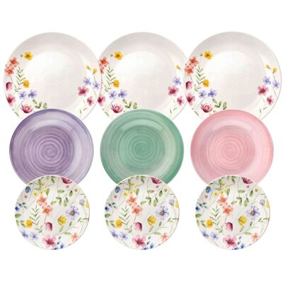 TOGNANA Servizio Di Piatti Madison Petals 18 Pezzi TOGNANA Servizio Di Piatti Madison Petals 18 Pezzi