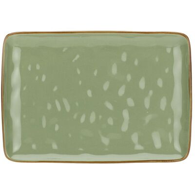 ROSE & TULIPANI Concerto Verde Oliva Vassoio Rettangolare 27 X 19 Cm ROSE & TULIPANI Concerto Verde Oliva Vassoio Rettangolare 27 X 19 Cm