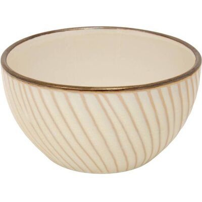 ATMOSPHERA Ciotola A Righe Ella 65 Cl Bianca - Créateur D'Intérieur ATMOSPHERA Ciotola A Righe Ella 65 Cl Bianca - Créateur D'Intérieur