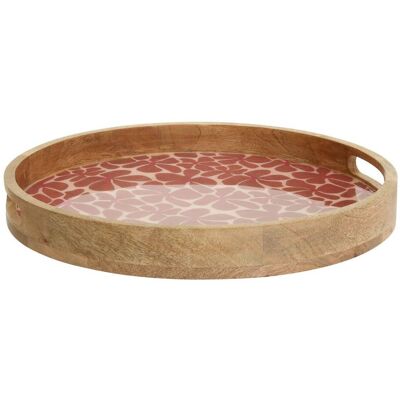 ATMOSPHERA Vassoio Rotondo Inaya D38cm In Terracotta E Legno Di Mango - Créateur D'Intérieur ATMOSPHERA Vassoio Rotondo Inaya D38cm In Terracotta E Legno Di Mango - Créateur D'Intérieur