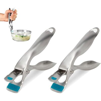 OEM Set Di Due Pinze In Acciaio Inox Antiscottatura Per Sollevare Piatti Caldi, Accessori Da Cucina Per Teglie Da Forno - Crezuo OEM Set Di Due Pinze In Acciaio Inox Antiscottatura Per Sollevare Piatti Caldi, Accessori Da Cucina Per Teglie Da Forno - Crezuo