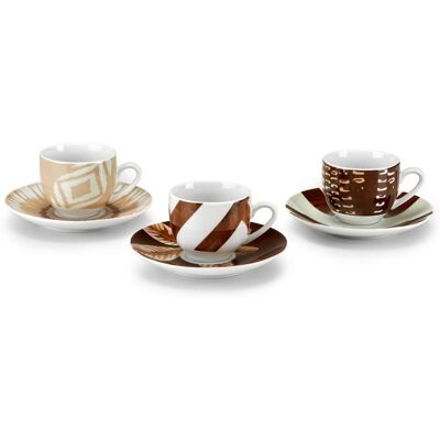 FADE Set Caffè Abaca Porcellana Fine 6 Persone FADE Set Caffè Abaca Porcellana Fine 6 Persone