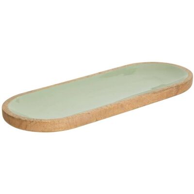 ATMOSPHERA Vassoio Inaya 40x15cm Verde E Mango - Créateur D'Intérieur ATMOSPHERA Vassoio Inaya 40x15cm Verde E Mango - Créateur D'Intérieur