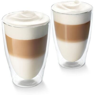 Tchibo - Bicchieri a doppia parete per Latte Macchiato - Trasparente Tchibo - Bicchieri a doppia parete per Latte Macchiato - Trasparente