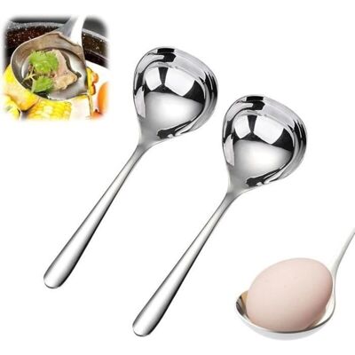 LIIYIELA Mestolo Da Cucina 20,5 Cm - Ergonomico - Resistente Alla Corrosione - 2 Pezzi LIIYIELA Mestolo Da Cucina 20,5 Cm - Ergonomico - Resistente Alla Corrosione - 2 Pezzi