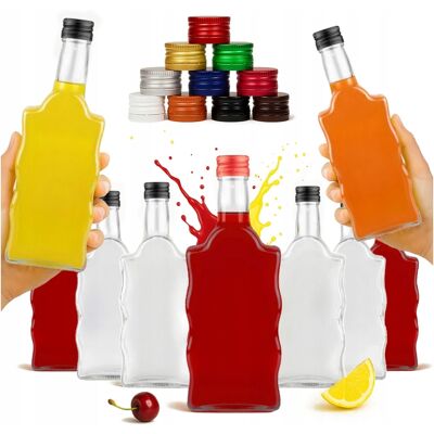 OEM 50x Bottiglie Di Vetro Warta 500ml + Tappo Bottiglie Di Vetro Per Liquori Moonshine OEM 50x Bottiglie Di Vetro Warta 500ml + Tappo Bottiglie Di Vetro Per Liquori Moonshine