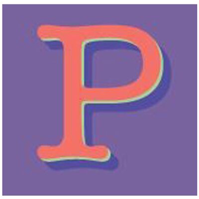 ALTRO Tazzina In Ceramica 12cl Lettera P Violett Matt ALTRO Tazzina In Ceramica 12cl Lettera P Violett Matt