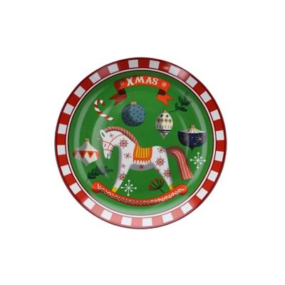 TOGNANA Piatto Da Portata Panettone Natale Toys Green 31 Cm TOGNANA Piatto Da Portata Panettone Natale Toys Green 31 Cm