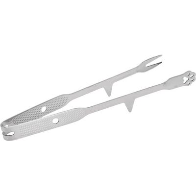 NO BRAND Pinze Da Cucina In Acciaio Inox - Pinze Per Alimenti E Griglia - Per Cucinare E Servire - Punta Di Supporto Verticale - 29,5 Cm - Argento NO BRAND Pinze Da Cucina In Acciaio Inox - Pinze Per Alimenti E Griglia - Per Cucinare E Servire - Punta Di Supporto Verticale - 29,5 Cm - Argento