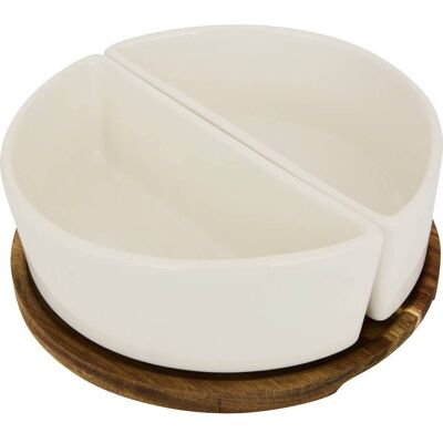 ATMOSPHERA Servizio Da Tavola Elegance 3 Pezzi Bianco D20xp7cm - Créateur D'Intérieur ATMOSPHERA Servizio Da Tavola Elegance 3 Pezzi Bianco D20xp7cm - Créateur D'Intérieur