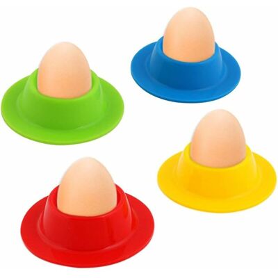 KEEMOTE Portauova In Silicone Colorati, Set Da 4 Portauova In Silicone Colorati, Portauova Rotondi Portatili, Lavabili KEEMOTE Portauova In Silicone Colorati, Set Da 4 Portauova In Silicone Colorati, Portauova Rotondi Portatili, Lavabili