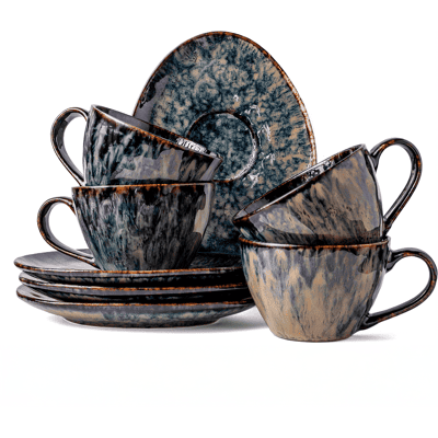 OEM Servizio Da Caffè Kasai, Giallo E Verde, Per 4 Persone, 8 Pezzi, Moderno, Lavabile In Lavastoviglie, Set Tazza E Piattino OEM Servizio Da Caffè Kasai, Giallo E Verde, Per 4 Persone, 8 Pezzi, Moderno, Lavabile In Lavastoviglie, Set Tazza E Piattino