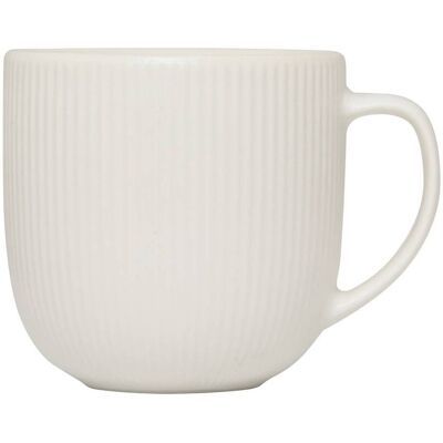 ATMOSPHERA Coppa Strata Bianca Rigata 11cl - Créateur D'Intérieur ATMOSPHERA Coppa Strata Bianca Rigata 11cl - Créateur D'Intérieur