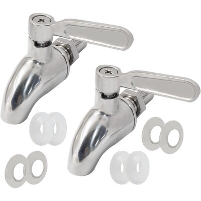 NO BRAND Rubinetti Di Ricambio Per 2 Distributori Di Bevande, In Acciaio Inox 304. NO BRAND Rubinetti Di Ricambio Per 2 Distributori Di Bevande, In Acciaio Inox 304.