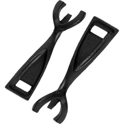 PUNNYB Set Di 2 Pinze In Ferro Per Piani Cottura In Ghisa, Antiscivolo. PUNNYB Set Di 2 Pinze In Ferro Per Piani Cottura In Ghisa, Antiscivolo.