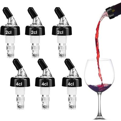 OEM Set Di 6 Beccucci Versatori Per Bottiglie Da 2cl/4cl, Versatore Per Alcolici, Beccuccio Per Liquori, Tappo Dispenser Automatico Per Alcolici, Dispenser Per Pastis, Beccuccio Versatore Per Vino, Liquor OEM Set Di 6 Beccucci Versatori Per Bottiglie Da 2cl/4cl, Versatore Per Alcolici, Beccuccio Per Liquori, Tappo Dispenser Automatico Per Alcolici, Dispenser Per Pastis, Beccuccio Versatore Per Vino, Liquor