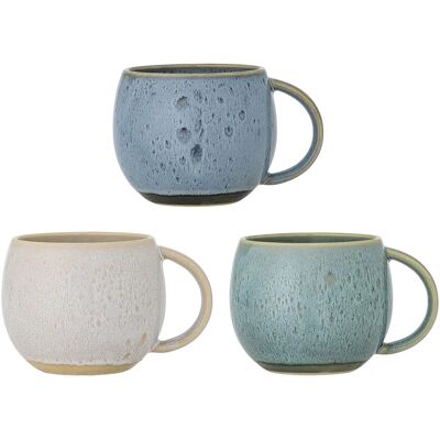 Bloomingville Mugs Harriet Set Di 3 420 Ml Ceramica Bloomingville Mugs Harriet Set Di 3 420 Ml Ceramica