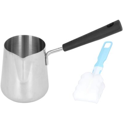 OEM Mini Scaldaburro In Acciaio Inox, 350 Ml, Con Beccuccio Per Sciogliere Il Burro - Crezuo OEM Mini Scaldaburro In Acciaio Inox, 350 Ml, Con Beccuccio Per Sciogliere Il Burro - Crezuo