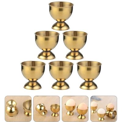DPZO Portauova Dorati Per Gelato, Contenitore Per Dessert, Decorazione Da Tavola Per Feste Di Matrimonio, 6 Pezzi DPZO Portauova Dorati Per Gelato, Contenitore Per Dessert, Decorazione Da Tavola Per Feste Di Matrimonio, 6 Pezzi