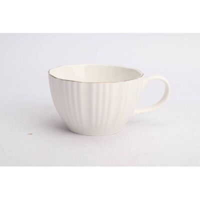 ATMOSPHERA Ciotola Per La Colazione Daphné 395 Ml Bianca - Créateur D'Intérieur ATMOSPHERA Ciotola Per La Colazione Daphné 395 Ml Bianca - Créateur D'Intérieur