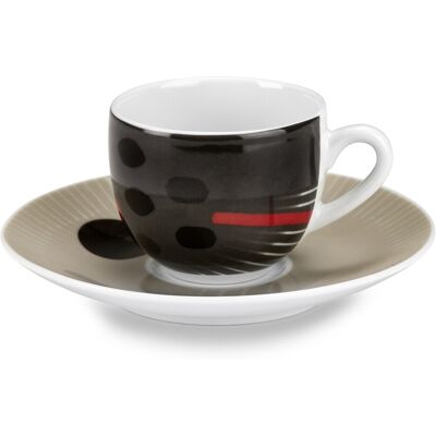 FADE Set Caffè Japan Porcellana Decorata Colori Assortiti 6 Persone FADE Set Caffè Japan Porcellana Decorata Colori Assortiti 6 Persone