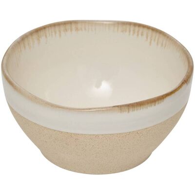 ATMOSPHERA Piatto Kate Bianco E Beige 30cl - Créateur D'Intérieur ATMOSPHERA Piatto Kate Bianco E Beige 30cl - Créateur D'Intérieur
