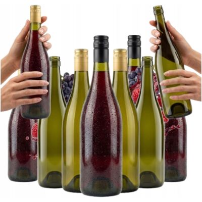 OEM 10 Bottiglie Di Vetro Da 1 Litro, Colore Oliva, Per Liquori, Vino E Alcolici (1000 Ml). OEM 10 Bottiglie Di Vetro Da 1 Litro, Colore Oliva, Per Liquori, Vino E Alcolici (1000 Ml).