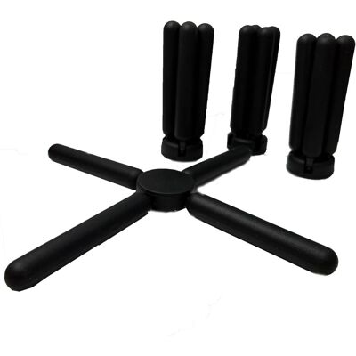 ARNAULT Set Di 4 Tovagliette Pieghevoli In Silicone - Isolamento Termico A Forma Di Croce - Per Tazze, Pentole E Piatti ARNAULT Set Di 4 Tovagliette Pieghevoli In Silicone - Isolamento Termico A Forma Di Croce - Per Tazze, Pentole E Piatti