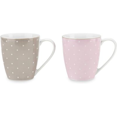 FADE Tazze Mug Porcellana Decorata Arabella Ml 360 Set 2 Pz FADE Tazze Mug Porcellana Decorata Arabella Ml 360 Set 2 Pz