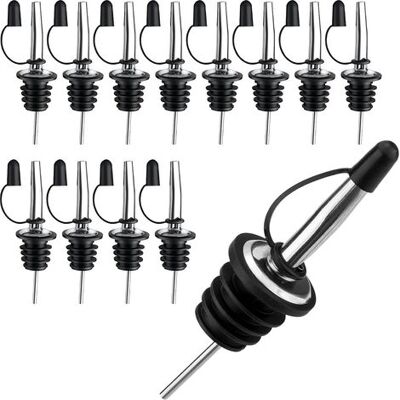 OEM Set Di 12 Versatori Per Bottiglie Con Beccuccio, In Acciaio Inox, Per Alcolici, Conici, Per Liquori, Vino, Bottiglie, Cocktail, Gin, Sciroppi E Aceto. OEM Set Di 12 Versatori Per Bottiglie Con Beccuccio, In Acciaio Inox, Per Alcolici, Conici, Per Liquori, Vino, Bottiglie, Cocktail, Gin, Sciroppi E Aceto.