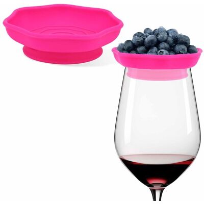 NO BRAND Sottobicchiere Da Vino Per Carne, Sottobicchiere In Silicone, Supporto Per Vassoio Da Carne In Bicchiere Da Vino, Piatto Da Antipasto In Bicchiere Da Vino, Per Ristoranti E Feste (rosso Rosato) NO BRAND Sottobicchiere Da Vino Per Carne, Sottobicchiere In Silicone, Supporto Per Vassoio Da Carne In Bicchiere Da Vino, Piatto Da Antipasto In Bicchiere Da Vino, Per Ristoranti E Feste (rosso Rosato)