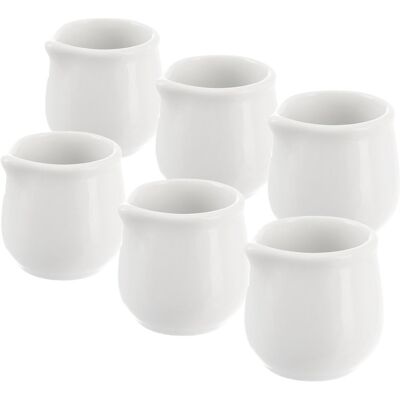OEM 6 Lattiere Piccole In Porcellana Da 20 Ml Per Latte, Panna, Salse E Intingoli. OEM 6 Lattiere Piccole In Porcellana Da 20 Ml Per Latte, Panna, Salse E Intingoli.