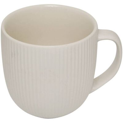 ATMOSPHERA Tazza Strata A Righe Bianche 21cl - Créateur D'Intérieur ATMOSPHERA Tazza Strata A Righe Bianche 21cl - Créateur D'Intérieur