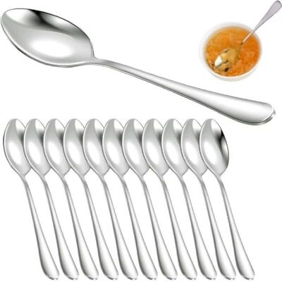 LIIYIELA Cucchiaini, Set Da 12 Pezzi In Acciaio Inox, Cucchiaio Da Dessert, Design Lucidato A Specchio, Posate, Accessori Da Cucina LIIYIELA Cucchiaini, Set Da 12 Pezzi In Acciaio Inox, Cucchiaio Da Dessert, Design Lucidato A Specchio, Posate, Accessori Da Cucina